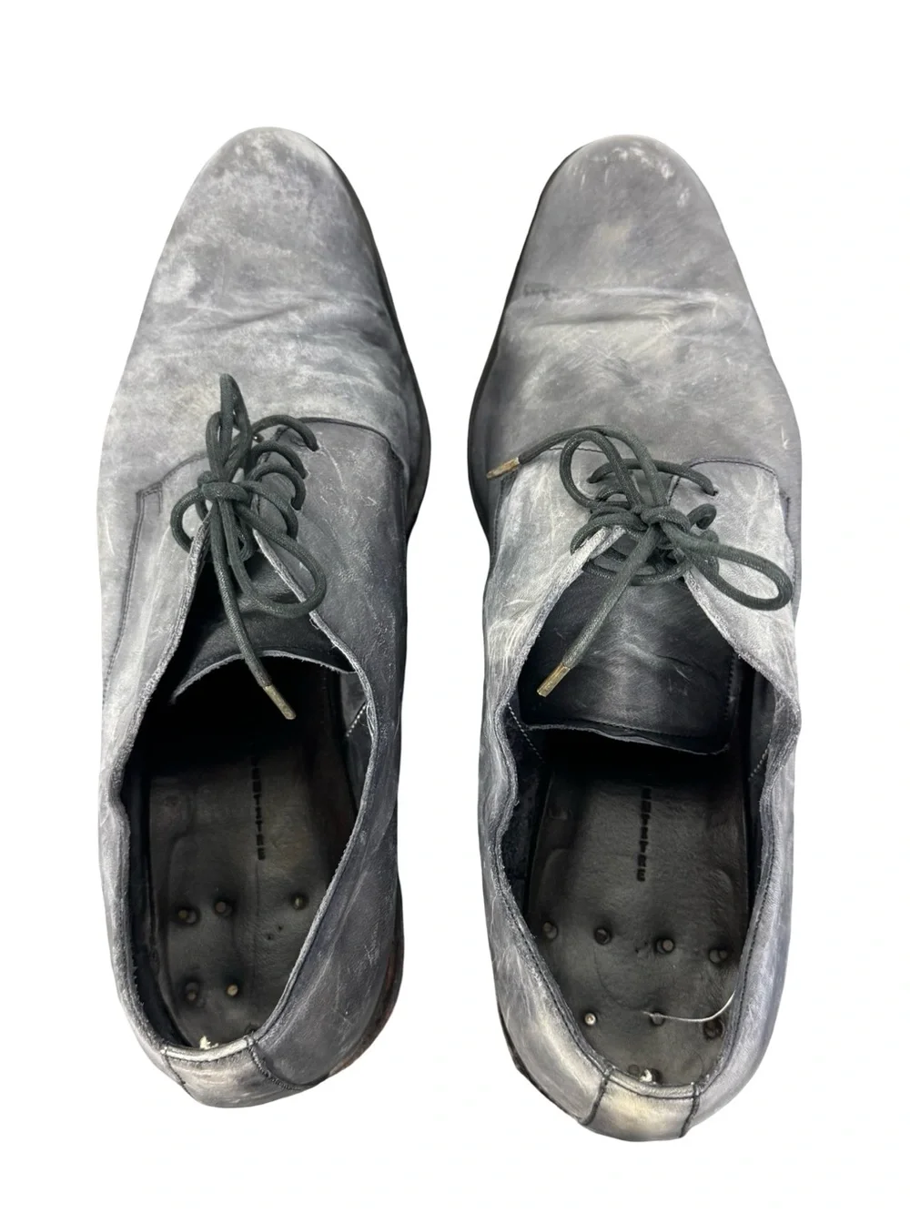 A Diciannoveventitre A1923 Derby Shoes SS6 Horse Leather Oiled (Grigio) Gray 45